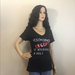 I’m single graphic t-shirts